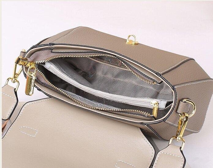 牛革斜め掛けバッグ|片肩バッグ|牛革ハンドバッグ|スーツに合わせる