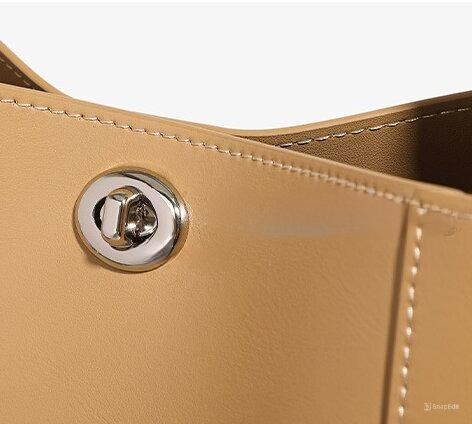 3WAY※One plus One-3WAY革新1+1※カーキ|黒|乳白|3色|牛革ハンドバッグ ※ 手持ちアウターバッグ+クロスボディインナーバッグ※