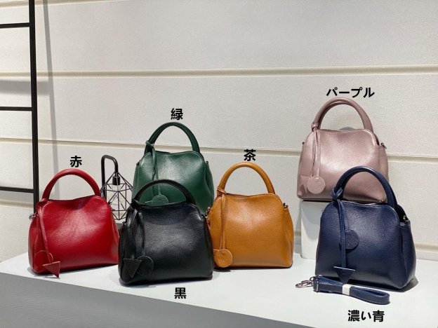 レトロ•厚みのある柔らかい天然牛革ショルダーバッグ•牛革ハンドバッグ