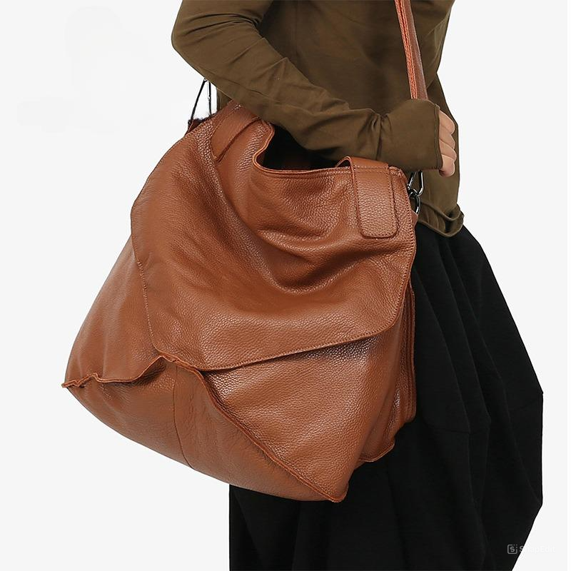 新作！【粋】シリーズ|茶|黒|2色|2WAY|天然牛革製トートバッグ兼斜め掛けバッグ|シンプルで魅力的な大容量デザイン