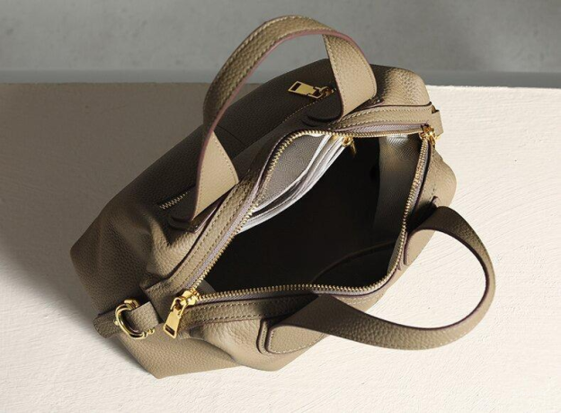 優雅なデザイン！•3WAY•5色•天然厚み柔らかい牛革ハンドバッグ・牛革斜めがけバッグ