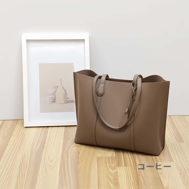 レトロな雰囲気満点 ！♦コーヒー|ベージュ|青|3色♦牛革製トートバッグ♦通勤や集会、旅行に最適♦大容量設計