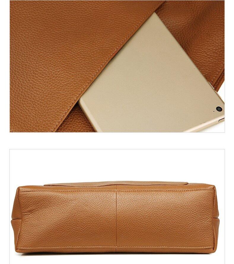 ミニマリズム スタイル ！•カラメル|黒|2色•厚手で柔らかめの天然牛革のトートバッグ