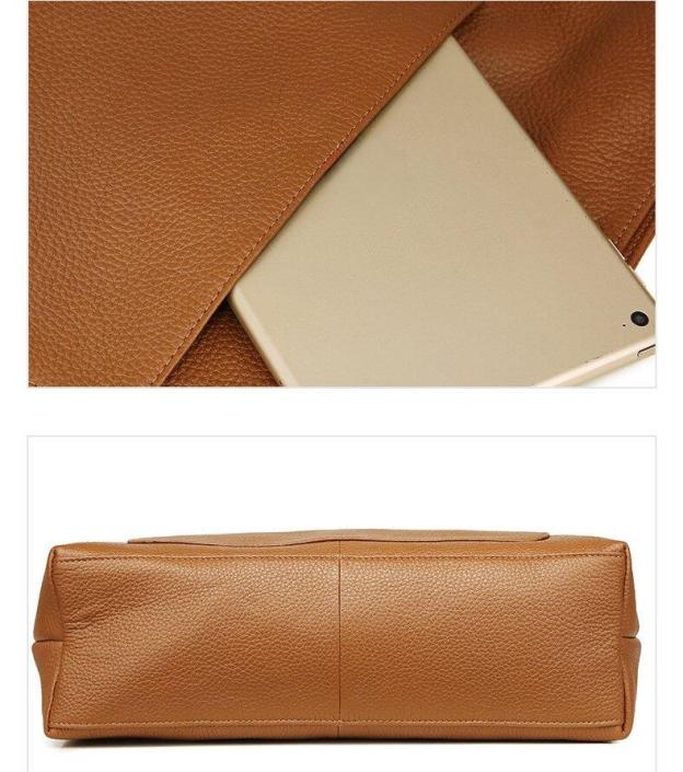 ミニマリズム スタイル ！•カラメル|黒|2色•厚手で柔らかめの天然牛革のトートバッグ