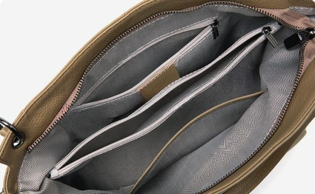 華やか！♦カーキ|黒♦2色♦厚みのある柔らかい天然牛革トートバッグ♦牛革ショルダーバッグ