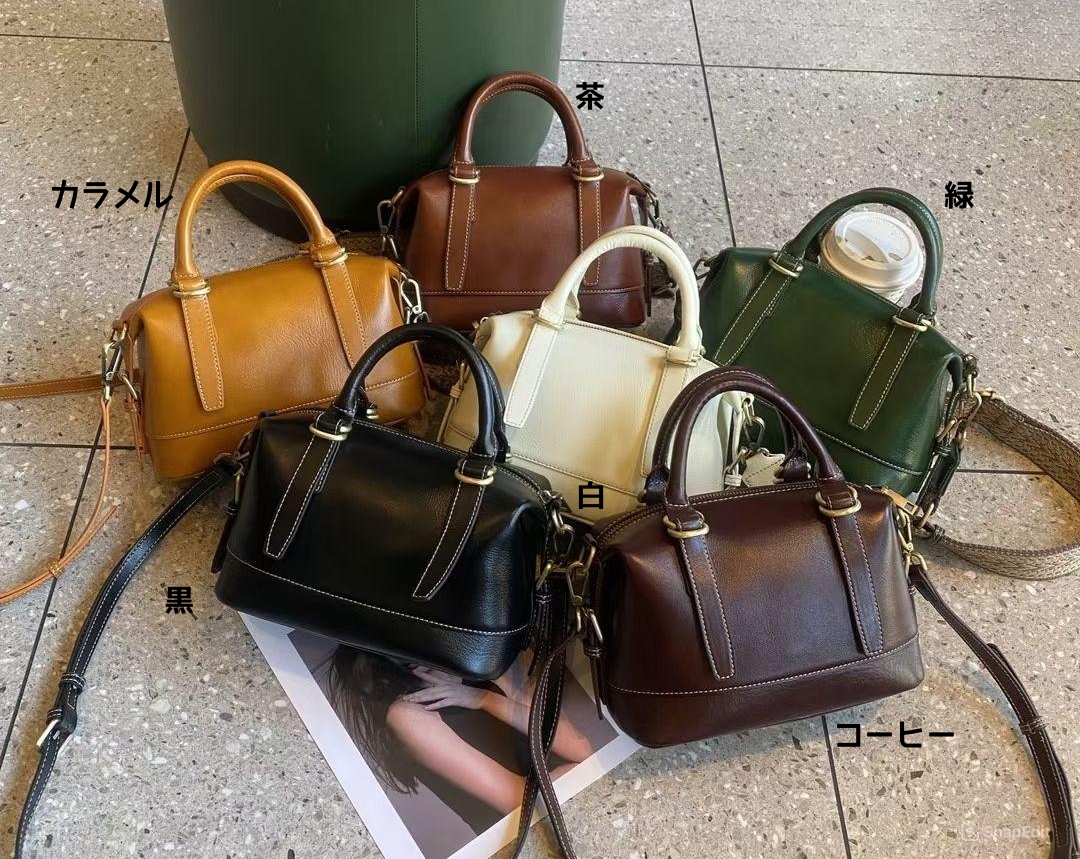 6色|2WAY|天然牛革ハンドバッグ|牛革ショルダーバッグ