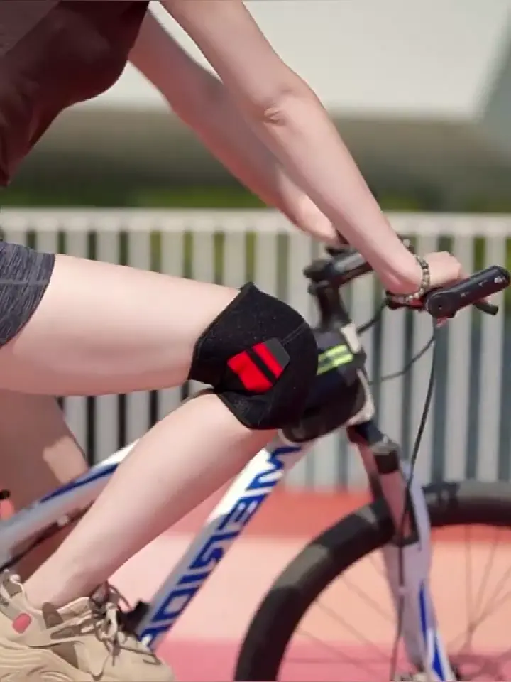 Sports compression shock-absorbing self-adhesive patellar knee brace