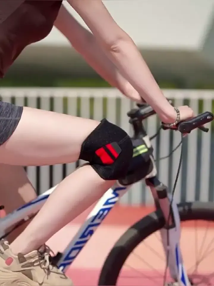 Sports compression shock-absorbing self-adhesive patellar knee brace