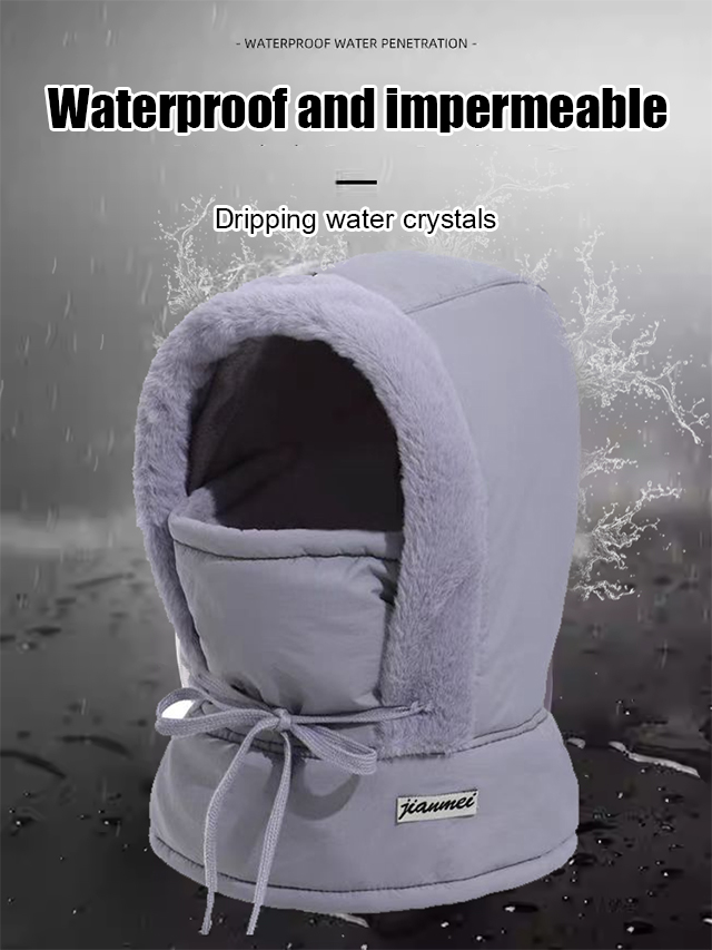 Fleece-lined thickened thermal face mask