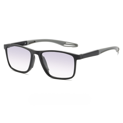 Sports-style 2-in-1 UV-protective photochromic reading glasses