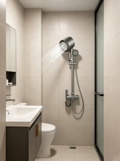 German multifunctional massage one-touch pressure-adjustable showerhead