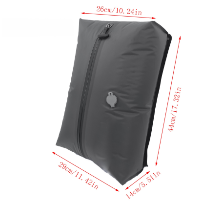 Pump-free travel clothing storage compression bag