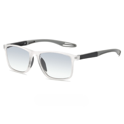Sports-style 2-in-1 UV-protective photochromic reading glasses