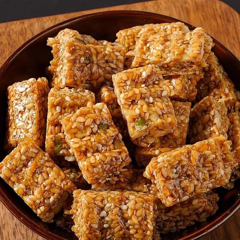 [0 sucrose high fiber] flax seed walnut crisps