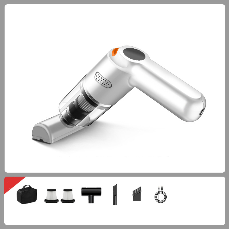 Car vacuum cleaner for dust and mite removal, suitable for both home and car use.