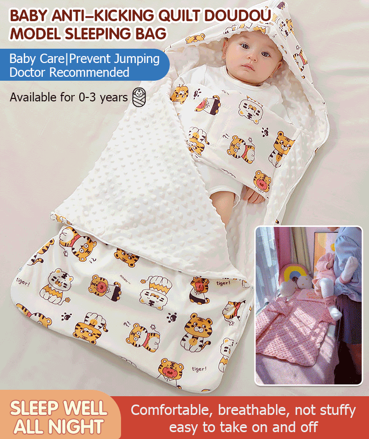 Baby anti-kick quilt beanie sleeping bag