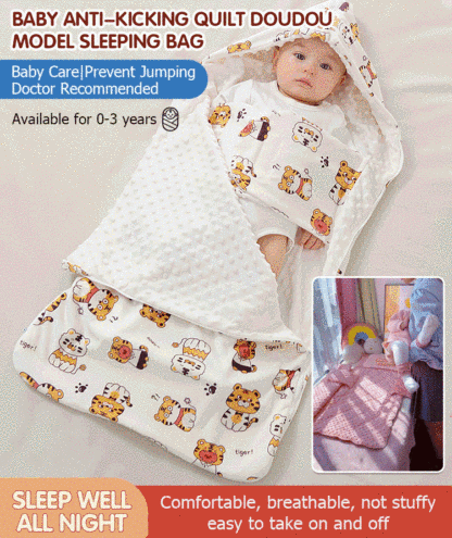 Baby anti-kick quilt beanie sleeping bag
