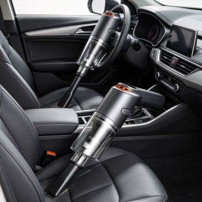 Car vacuum cleaner for dust and mite removal, suitable for both home and car use.