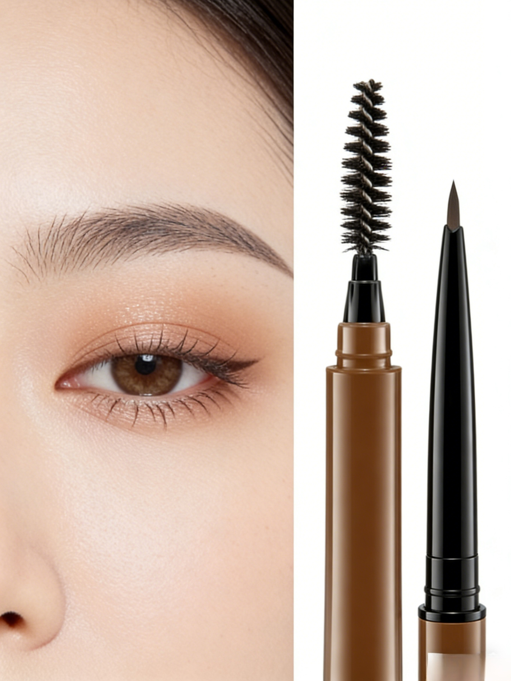 Simulation Liquid Rooted Eyebrow Pencil Wild Eyebrow Colorless Quad Eyebrow Pencil