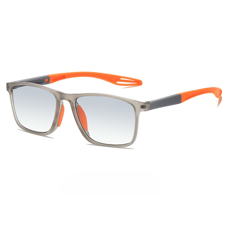 Sports-style 2-in-1 UV-protective photochromic reading glasses