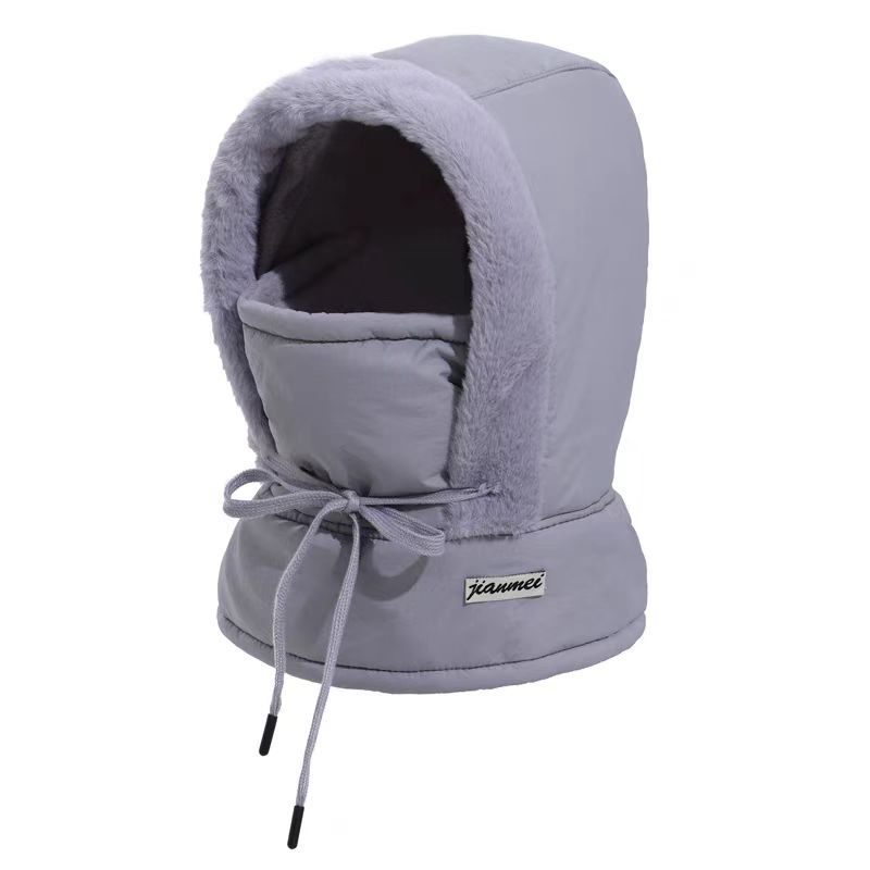 Fleece-lined thickened thermal face mask