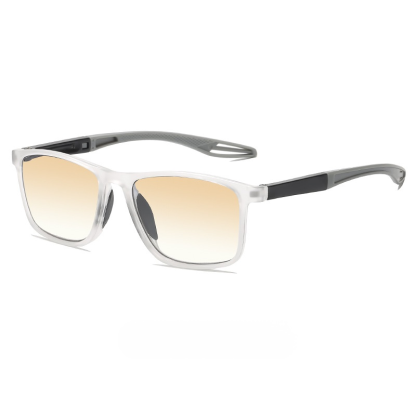 Sports-style 2-in-1 UV-protective photochromic reading glasses