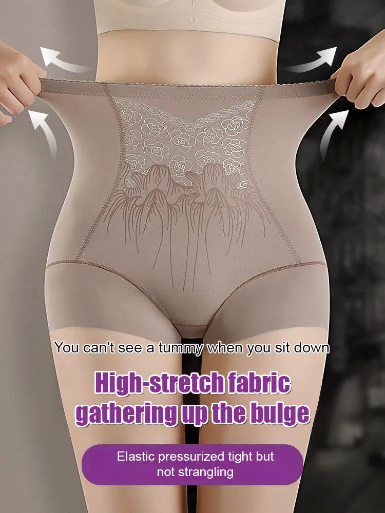 High-waisted, lightweight, body-slimming, hip-lifting, seamless tummy-control pants