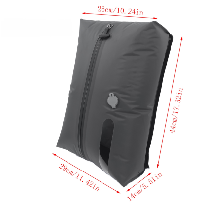 Pump-free travel clothing storage compression bag