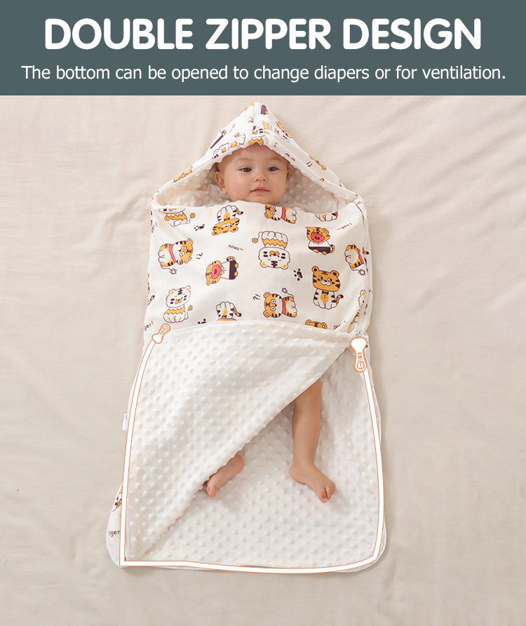 Baby anti-kick quilt beanie sleeping bag