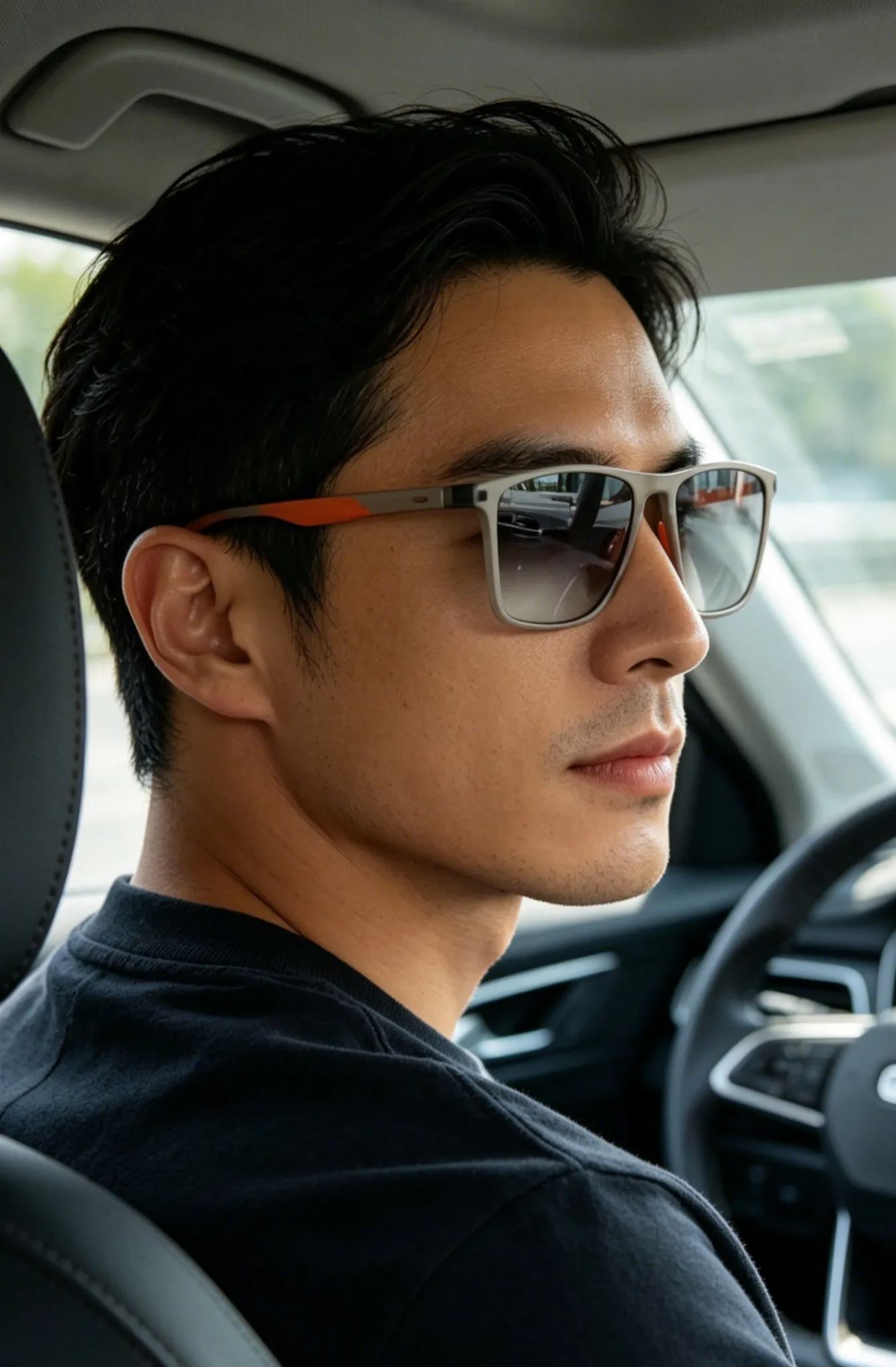 Sports-style 2-in-1 UV-protective photochromic reading glasses
