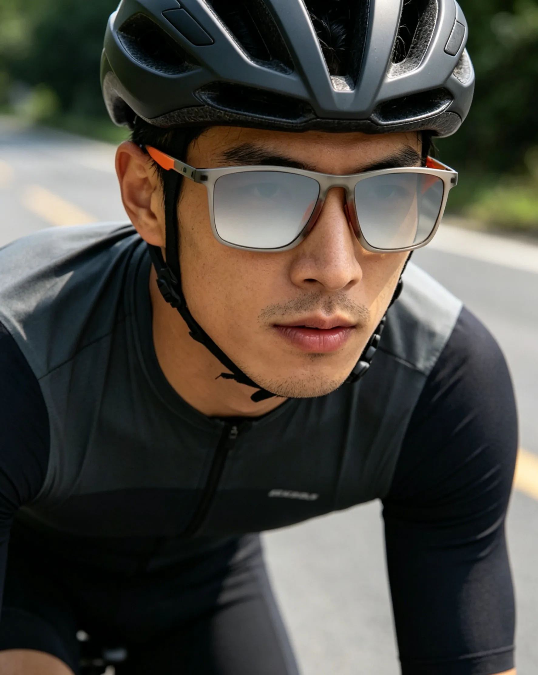Sports-style 2-in-1 UV-protective photochromic reading glasses