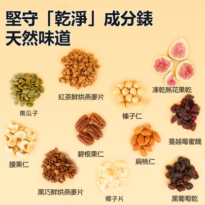 【減脂高飽腹】榛果黑巧堅果燕麥片