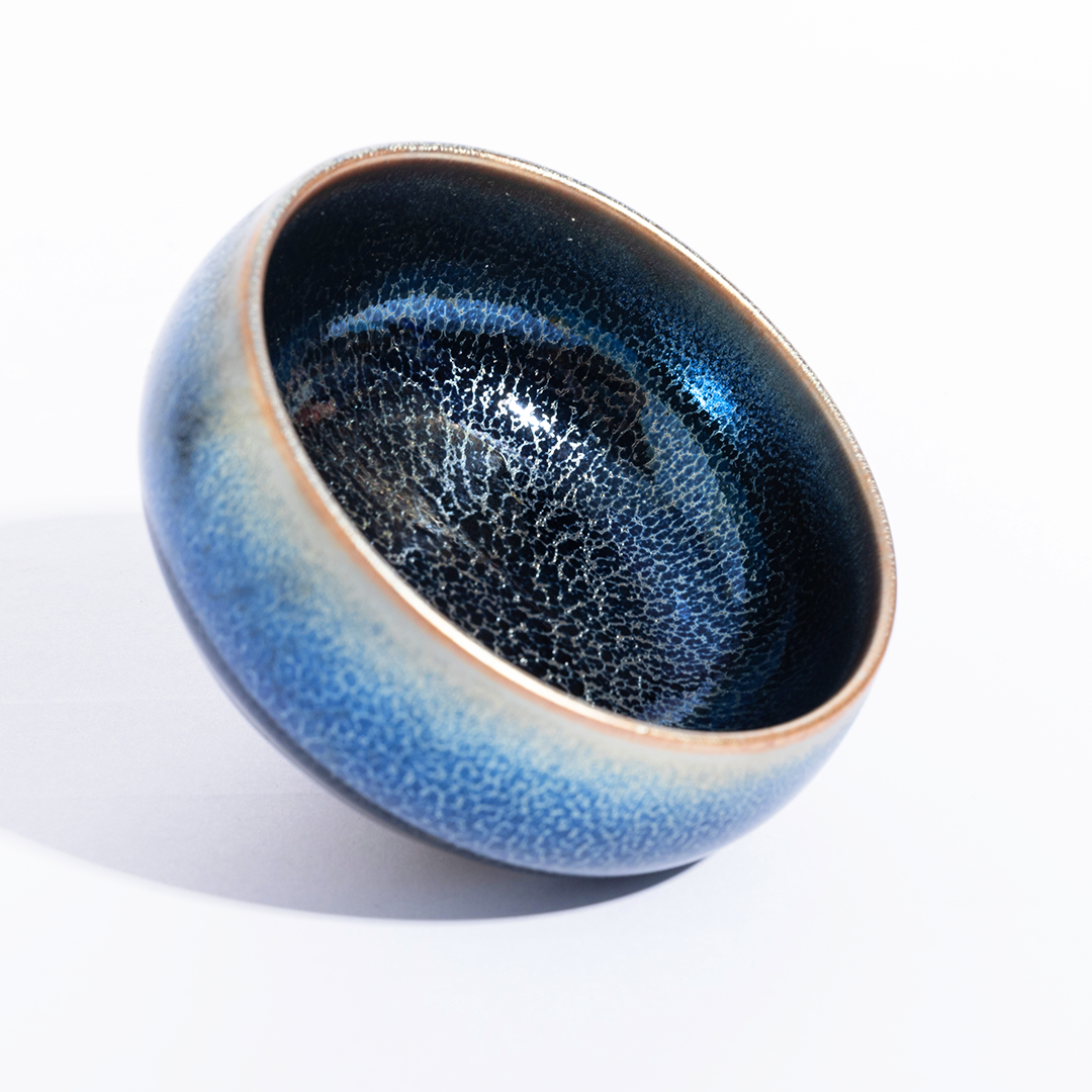 禅定建盏蓝麒麟