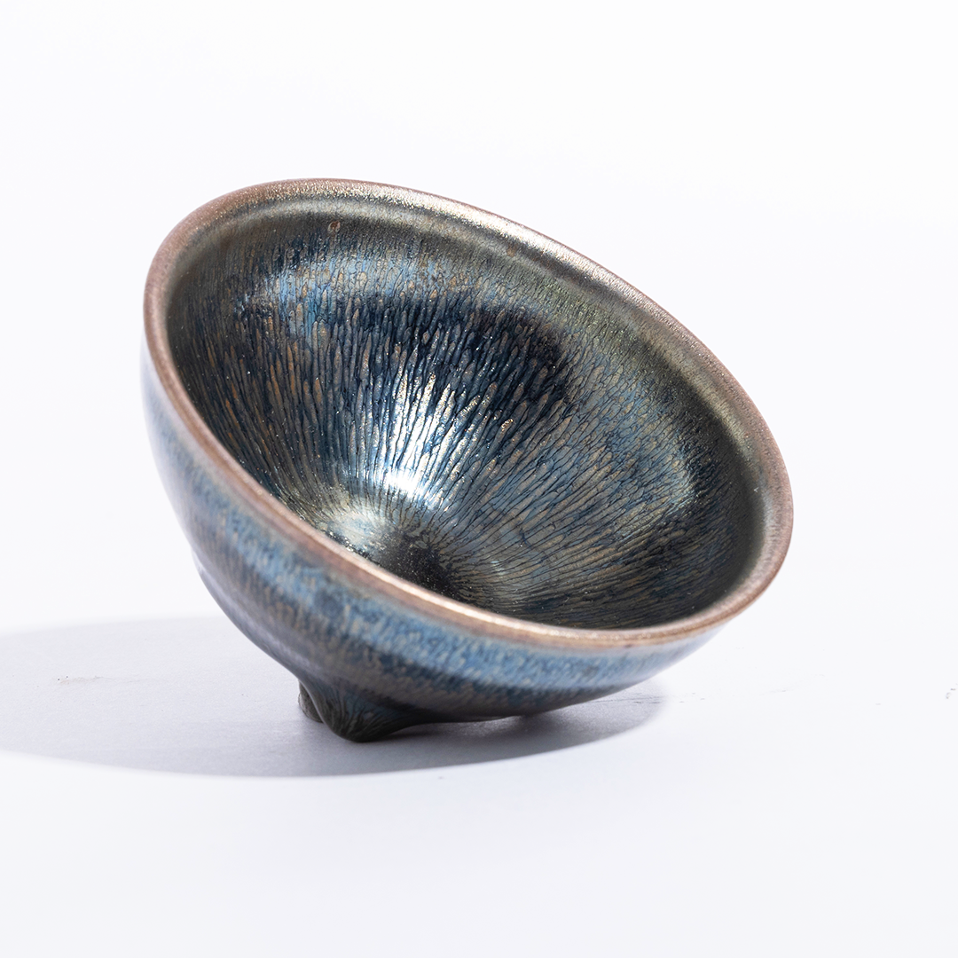 束口蓝兔毫建盏