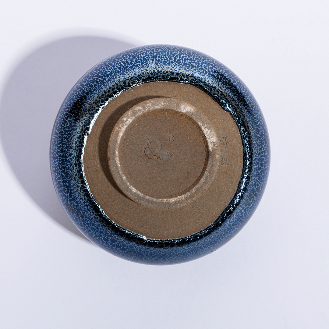 禅定建盏蓝麒麟