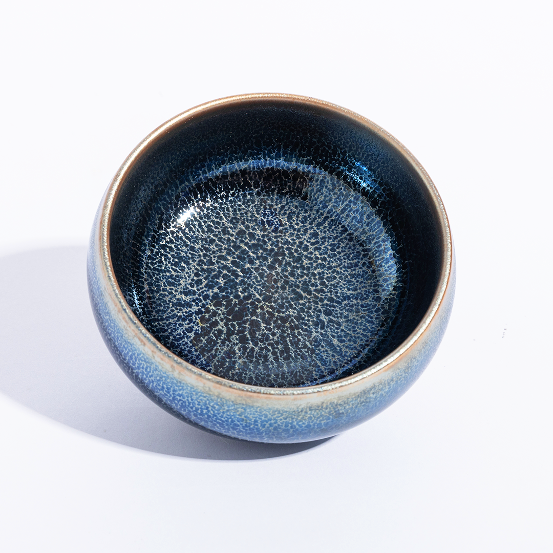 禅定建盏蓝麒麟