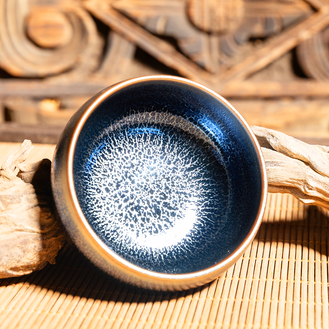 禅定建盏蓝麒麟