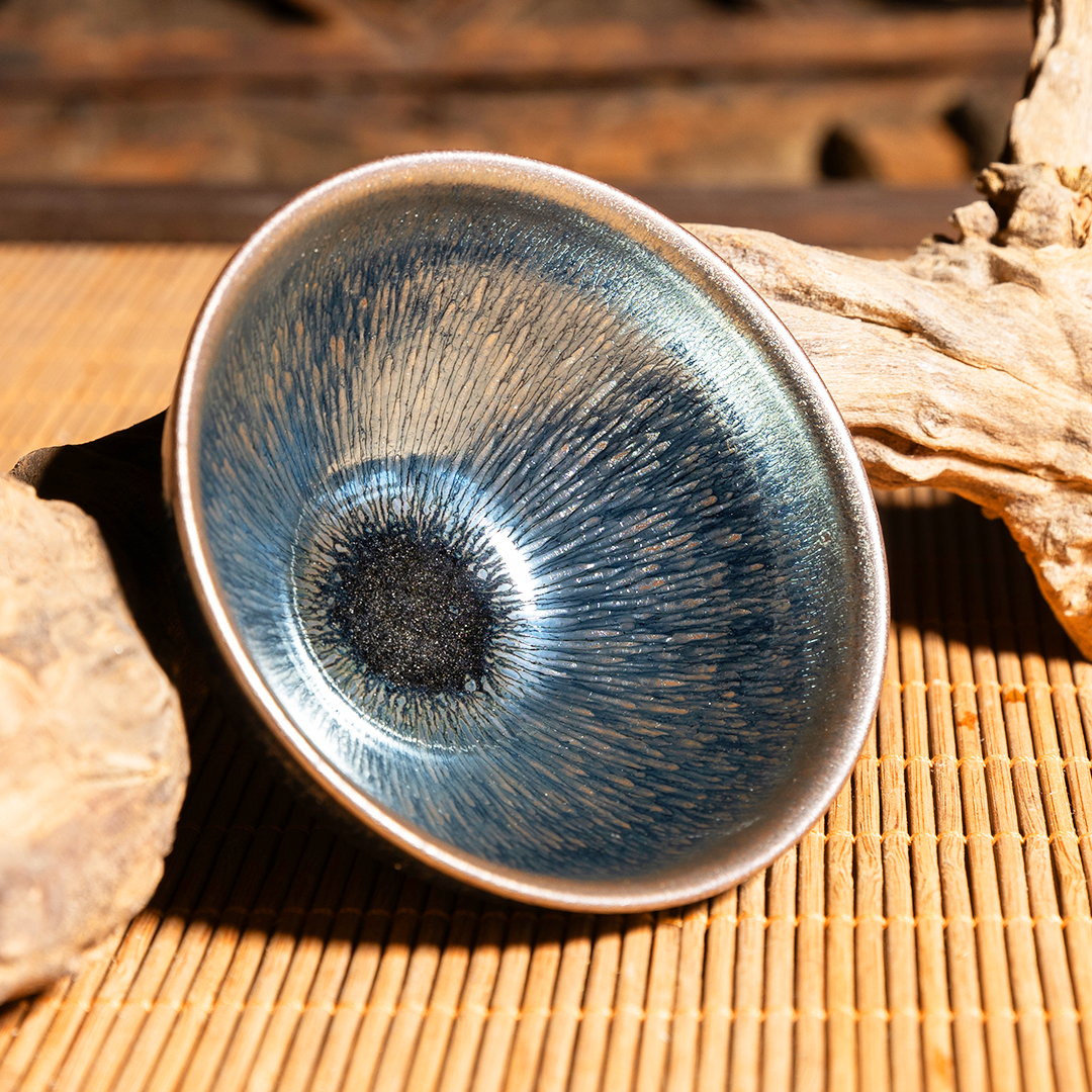 束口蓝兔毫建盏