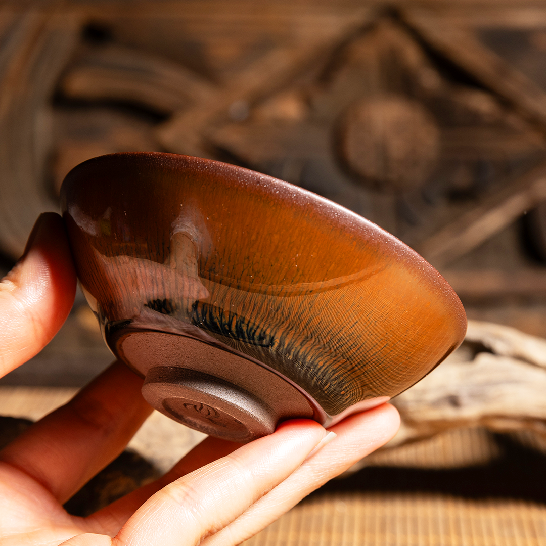 平口金兔毫建盏