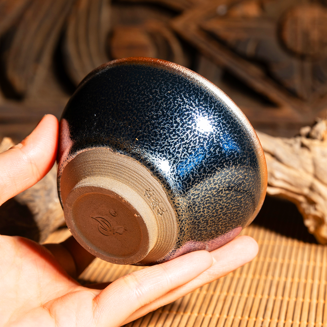 束口蓝麒麟建盏