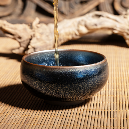 禅定建盏蓝麒麟