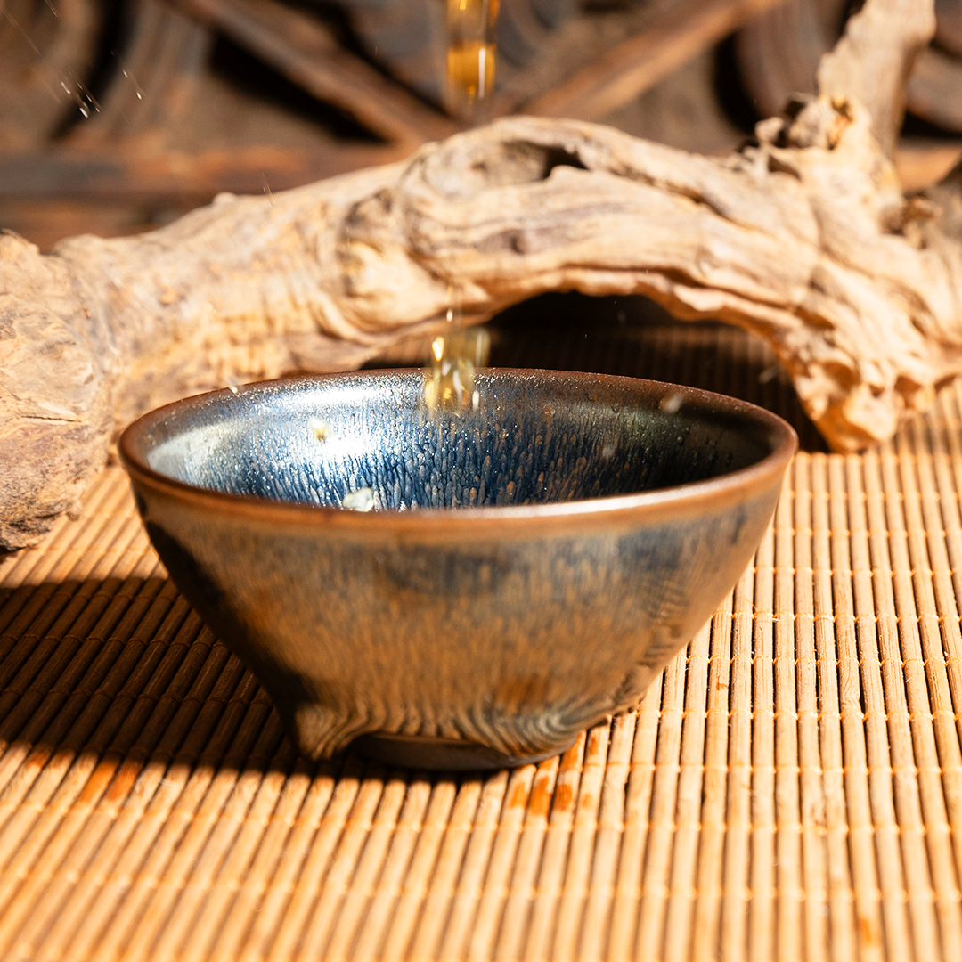 束口蓝兔毫电烧建盏– JustCawan