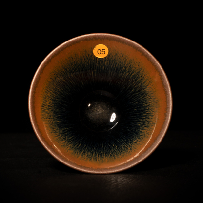 撇口金兔毫柴烧建盏