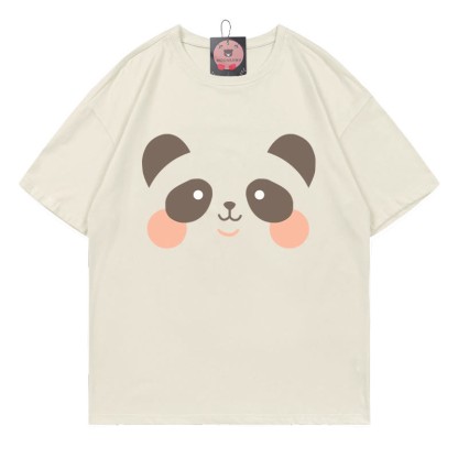 クマプリントTシャツ - Beige - 5XL - image 4