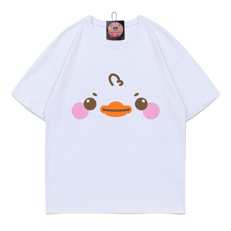 ダックプリントTシャツ - White - 5XL - image 5