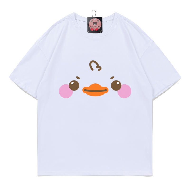ダックプリントTシャツ - White - 5XL - image 5