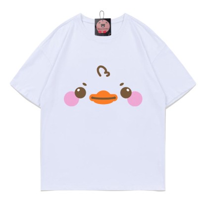 ダックプリントTシャツ - White - 5XL - image 5