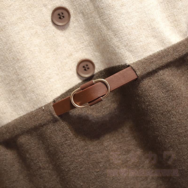 レースニットベルトセータードレス - image 4