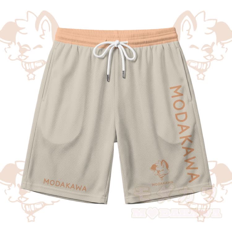 MODAKAWA × popipeko パピー柄 スポーツ ノースリーブ 速乾タンクトップ ショートパンツ セットアップ - カーキ色のショートパンツ - 5XL - image 13