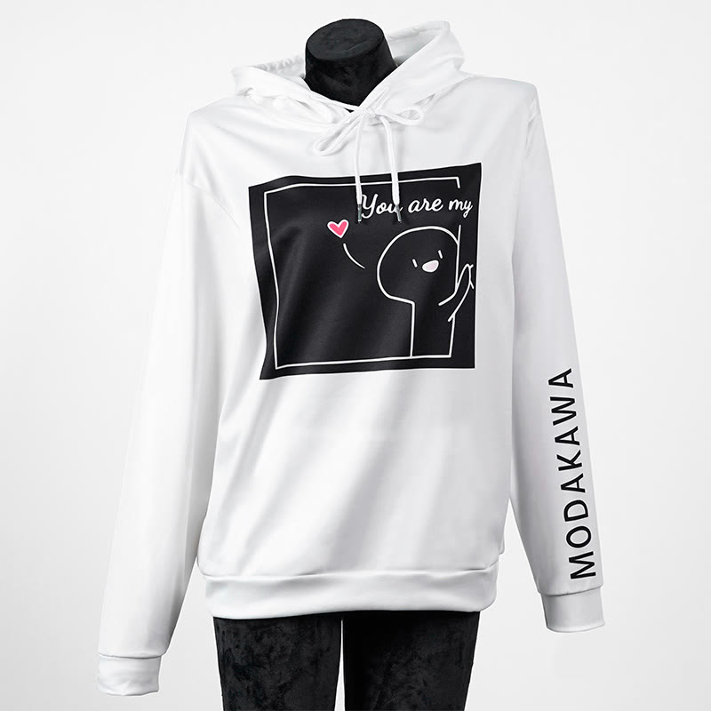 YOU ARE MY FOREVER STARModakawaキャラクター レタープリント ルーズ パーカー - image 4